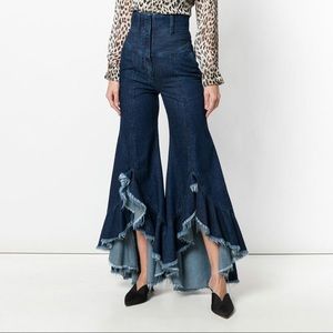 Sara Battaglia High Waist Denim w Tie
